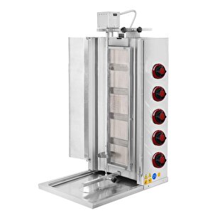 Csa Karacasan  Doğalgazlı 5 Radyanlı Üstten Motorlu Döner Ocağı Makinesi