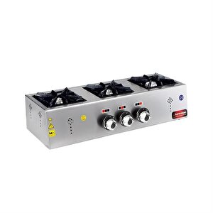 Csa Karacasan  Tüplü Üçlü 3 Gözlü Mini Set Üstü Ocak