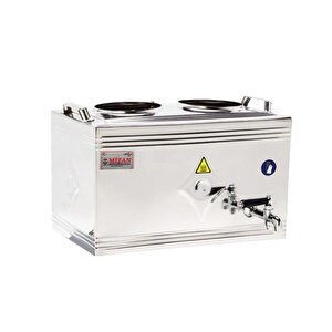 25 Lik Gazlı 20 Litre 2 Demlikli Üst Çay Kazanı - Üst Kazan