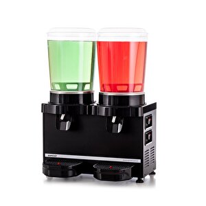 Samixir Twin Panoramik Analog 10+10 Lt Soğutuculu İçecek Dispenseri Makinesi Mm20-ab
