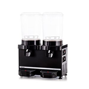 Samixir Twin Panoramik Analog 10+10 Lt Soğutuculu İçecek Dispenseri Makinesi Mm20-ab
