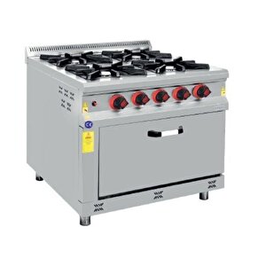 Csa Karacasan  4+1 Tüplü 4 Lü Fırınlı Ocak-kuzine
