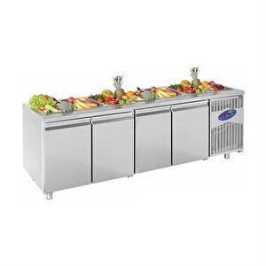 Csa Karacasan  632 Lt Dört Kapılı 700'lük Havuzlu Saladbar Buzdolabı