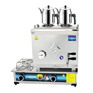 40 Lık Doğalgazlı 30 Litre 2 Demlikli Çay Kazanı Demli̇k Hedi̇yeli̇