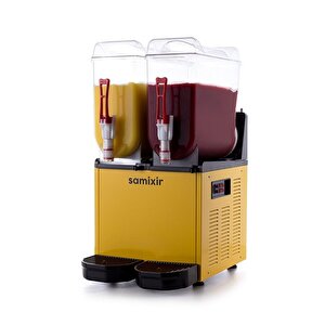 Twin Çiftli 12+12 Lt Slush Buzlaş Karlamaç Makinesi Slush-24-y