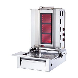 Elektrikli 3 Radyanlı Alttan Motorlu Döner Ocağı
