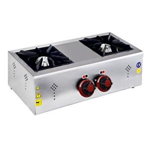 Csa Karacasan  Doğalgazlı Çiftli 2 Gözlü Mini Set Üstü Ocak