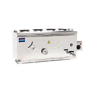 Mizan 80 Lik Gazlı + Elektrikli 60 Litre Üst Çay Kazanı - Üst Kazan