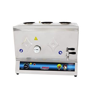 60 Lık Elektrikli 40 Litre 3 Demlikli Çay Kazanı