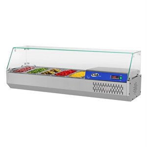 Csa Karacasan  6 Adet 1/3 Gastronorm Küvetli Set Üstü Teşhir Buzdolabı