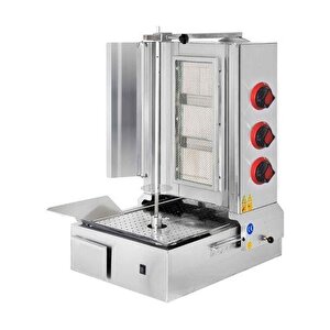 Csa Karacasan  Doğalgazlı 3 Radyanlı Alttan Motorlu Döner Ocağı Makinesi