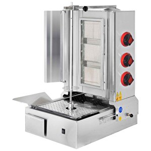 Csa Karacasan  Doğalgazlı 3 Radyanlı Alttan Motorlu Döner Ocağı Makinesi