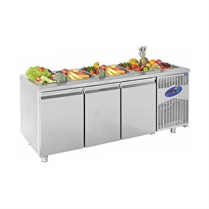 Csa Karacasan  474 Lt Üç Kapılı 700'lük Havuzlu Saladbar Buzdolabı