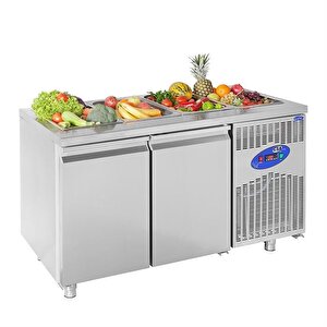 Csa Karacasan  281 Lt İki Kapılı 700'lük Havuzlu Saladbar Buzdolabı