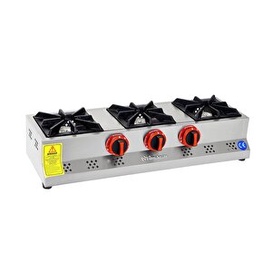 Doğalgazlı Set Üstü Mini Üçlü 3 Gözlü Ocak