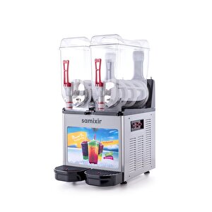 Twin Allure Çiftli 12+12 Lt Slush Buzlaş Karlamaç Makinesi Slush-24-ia