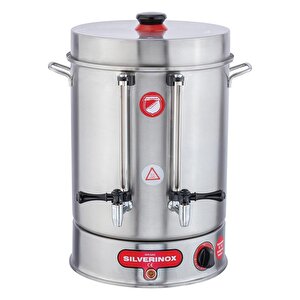 Işıkgaz Silver Metal Musluk 60 Bardak Çay Makinesi 7 Lt Çay Potu