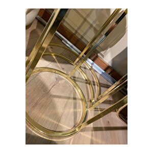 Camlı Zigon Sehba Metal Zigon Sehba Modern Sehba Gold Zigon Sehba