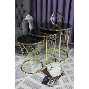 Siyah Camlı Hasır C Zigon Gold Metal