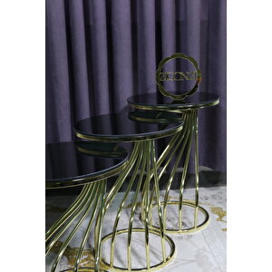 Kuğu Model, Gold Metal Siyah Cam Üçlü