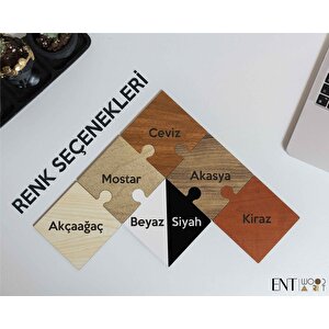 3 Parça Ahşap Geometrik Dağ Duvar Tablosu, Akçaağaç 71x71 cm