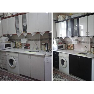 Mat Siyah Kendinden Yapışkanlı Kaplama Folyosu 122 Cm X 10 Mt