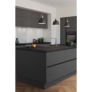 Mat Siyah Yapışkanlı Kaplama Folyosu 61 Cm  X 4 Mt