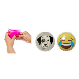 Gülen Emoji,köpek Cep Sobası,el Isıtıcı,2 Adet Sıcak Su Torbası