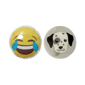 Gülen Emoji,köpek Cep Sobası,el Isıtıcı,2 Adet Sıcak Su Torbası