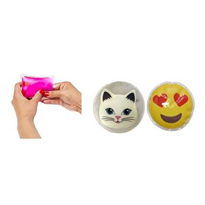 Kalp Emoji,kedi Cep Sobası,el Isıtıcı,2 Adet Sıcak Su Torbası
