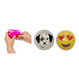 Kalp Emoji,köpek Cep Sobası,el Isıtıcı,2 Adet Sıcak Su Torbası