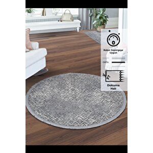 Konfor Notta 1108 Yuvarlak Modern Halı 100x100 cm