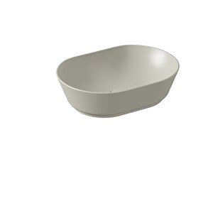 Vitra Geo 7427b020-0016 Oval Çanak Lavabo, 55 Cm, Mat Bej