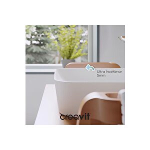 Ultra Kare Çanak Lavabo 40cm Beyaz