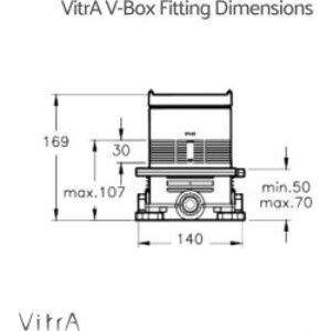 Vitra Origin A42263 V Box Sıva Altı Grubu