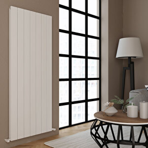 Angers Double Alüminyum Radyatör 180x69,5cm Kumlu Beyaz