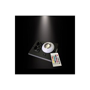 Müzik Çalarlı Tezgah Altı Aydınlatma Rgb Ledli Bluetooth Bağlantılı Kumandalı Siyah