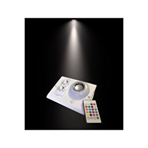 Müzik Çalarlı Tezgah Altı Aydınlatma Rgb Ledli Bluetooth Bağlantılı Kumandalı Beyaz