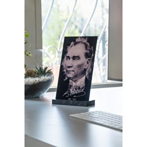 Atatürk Tablo Masaüstü Ev Ofis Dekor