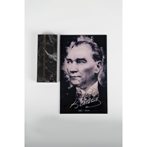 Atatürk Tablo Masaüstü Ev Ofis Dekor