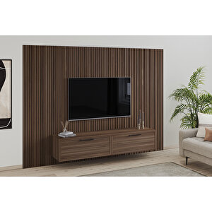 Panel Tv Ünitesi Ceviz 275 Cm