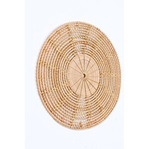Japandi, Retro Eklektik Boho, Bohem Afrikan, Iskandinav Rattan Duvar Dekoru & Supla 35 Cm 30 cm