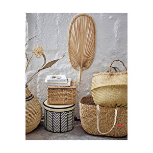 Bohem Duvar Süsü, Iskandinav Dekoratif Doğal Palmiye Yaprağı Yelpaze Duvar Dekoru