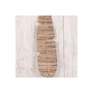 Japandi, Iskandinav Dekoratif Bambu Rattan Saksı Süsü Su Sümbülü Yelpaze Duvar Dekoru 2 Li 17x200cm