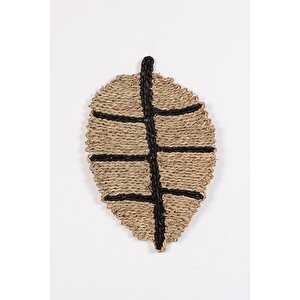 Japandi, Retro Eklektik Boho, Bohem, Iskandinav Deniz Saz Paspas & Duvar Dekoru 33x52 Cm