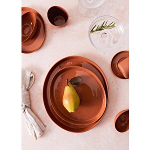 The Mia Cotta Limoges Pasta Tabağı Terracota 22 Cm