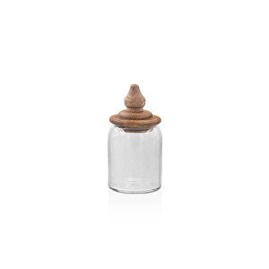 Madera Kapaklı Saklama Kavanozu 16x8x8 Cm