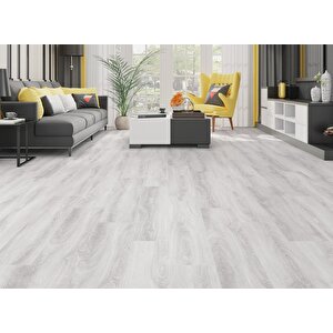 Çamsan Laminant Parke 8mm Silver Burgaz Meşe 5006+6cm Pervaz+şilte