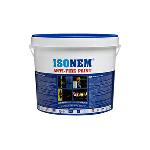 İsonem Anti Fire Paint Yangın Boyası Ahşap-beton-çatı-i̇ç-dış Cephe 18 Kg  Beyaz 18 kg