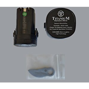 Titanium Ws035 Pro 35mm 2 Akülü Budama Makası